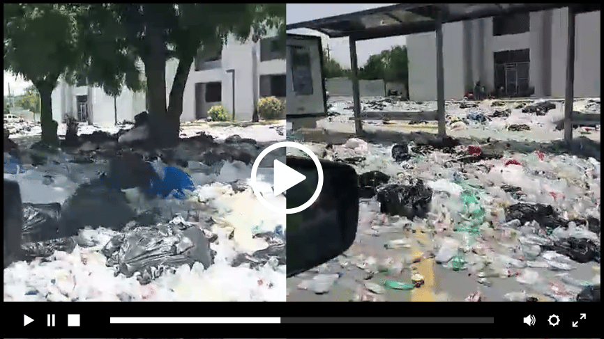 VIDEO – Fallido Canje de Botellas Plásticas por Escolares Deja Calles Llenas de Basura