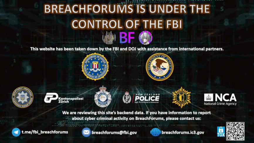 FBI Cierra el Foro de Hacking BreachForums, Usado para Filtrar Datos Robados